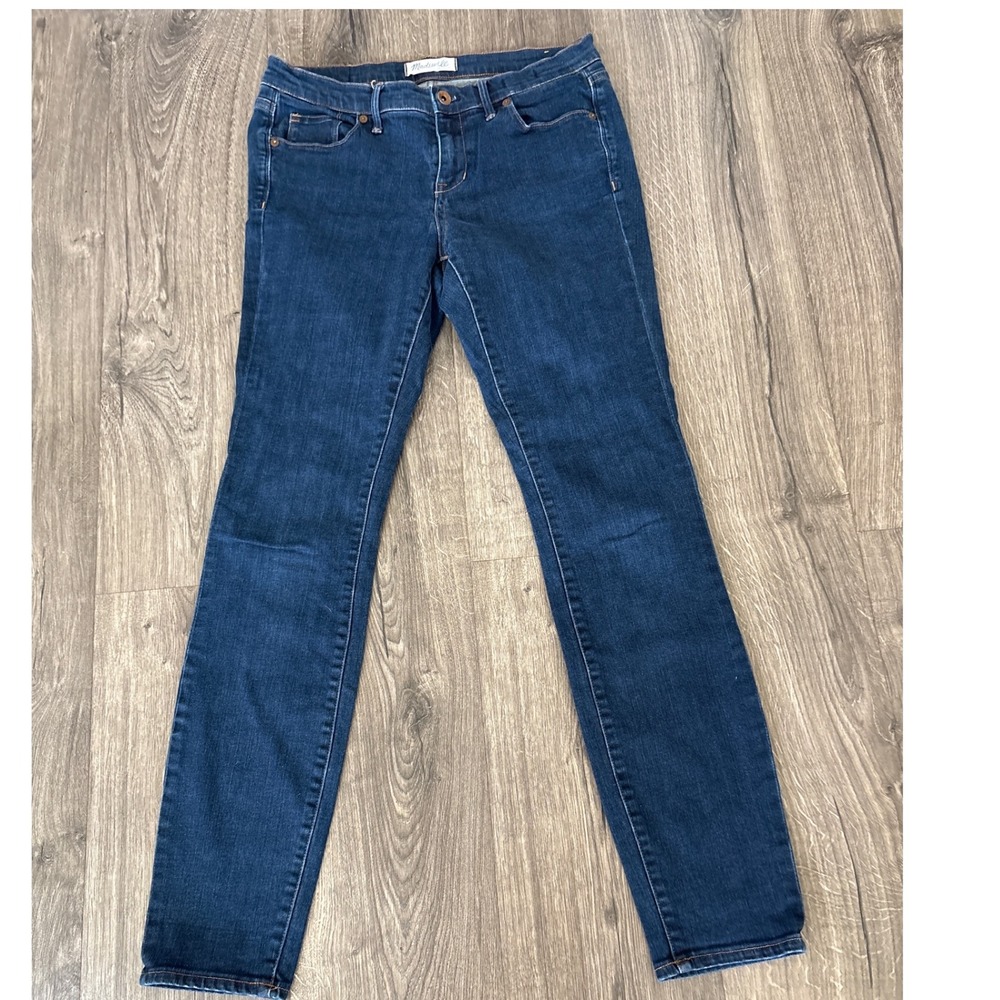 Madewell Women's Skinny Jeans - Dark Blue
